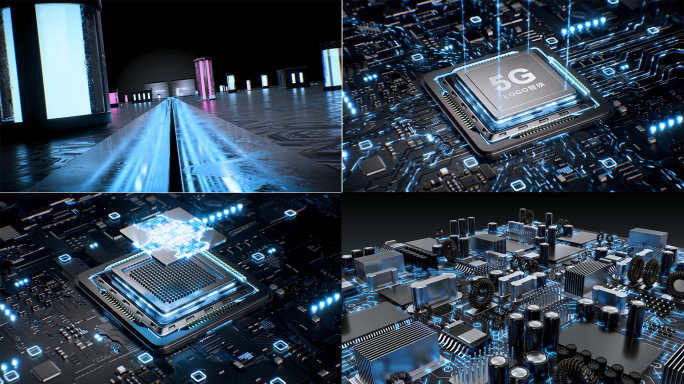 科技芯片片头电路板电池充能数据传输