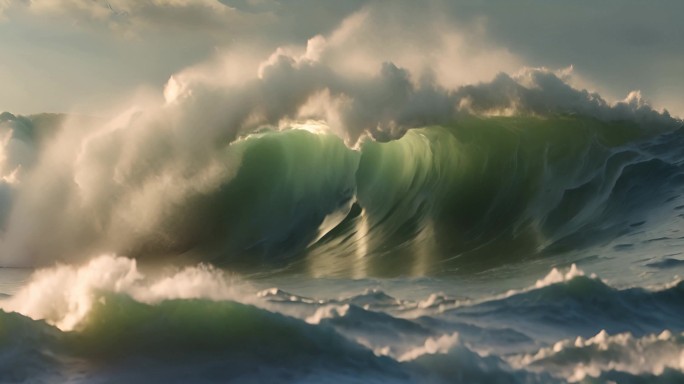 (原创) 海浪 浪花 大国 潮头