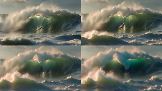 (原创) 海浪 浪花 大国 潮头