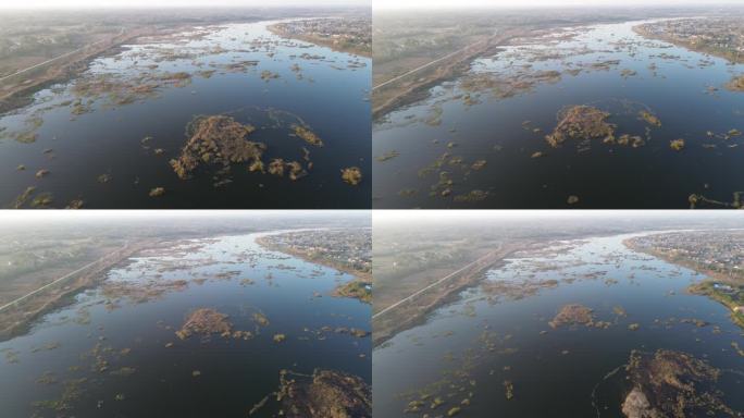 淠河国家湿地公园（赵家嘴段）航拍全景