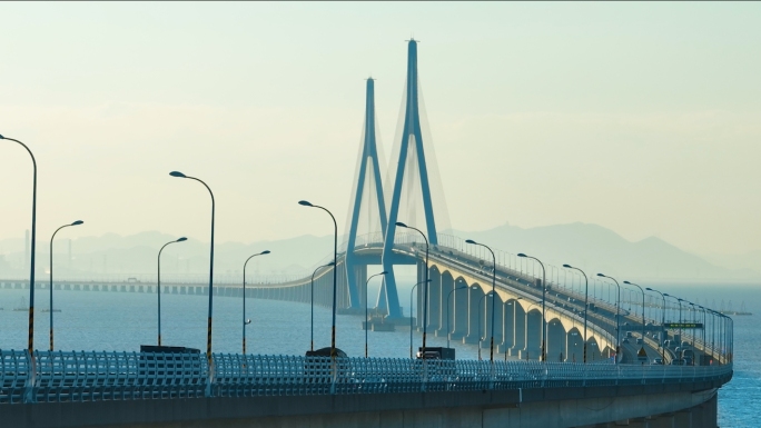 宁波金塘大桥航拍 跨海大桥