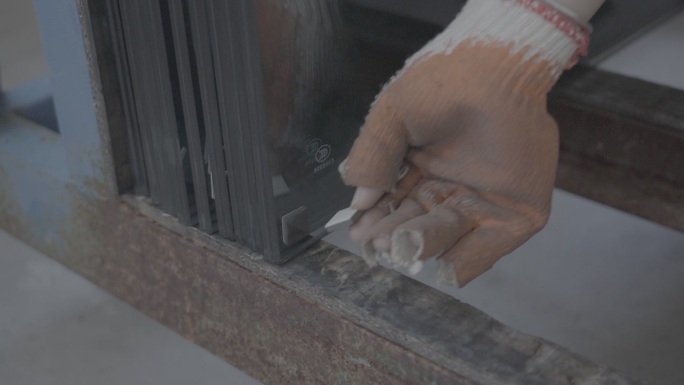 工厂生产 玻璃加工 工人 生产线 钢化