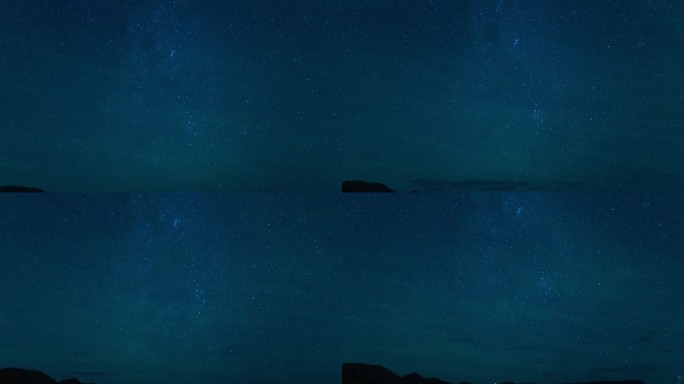 英仙座流星雨气辉银河系35毫米东北天空倾斜在内华达山脉山脉美国加州延时蓝色