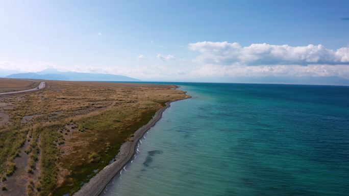 新疆赛里木湖绝美航拍4K大片电影