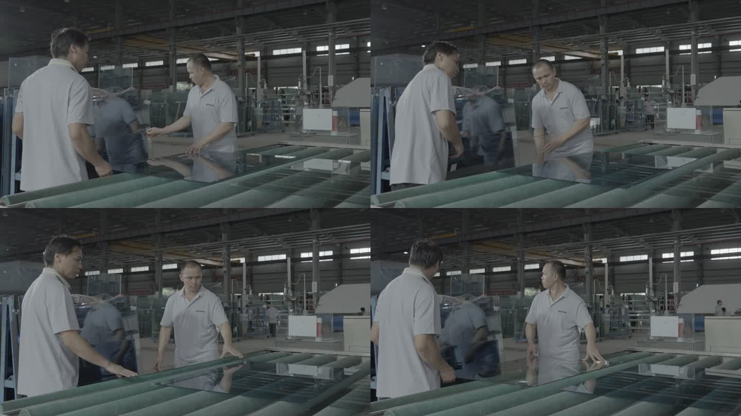 生产部 玻璃工厂 深加工 流水线 加工