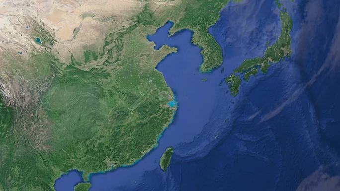 地球定位到上海