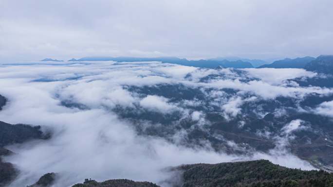 8K云海山峰延时