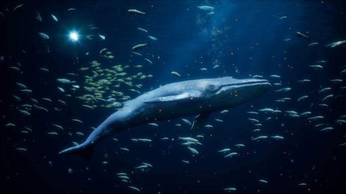 全息海底鲸鱼