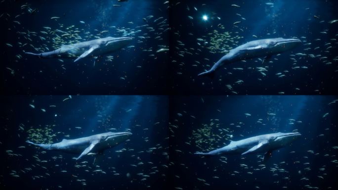 全息海底鲸鱼