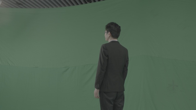 绿幕人物背景，可合科技全息元素