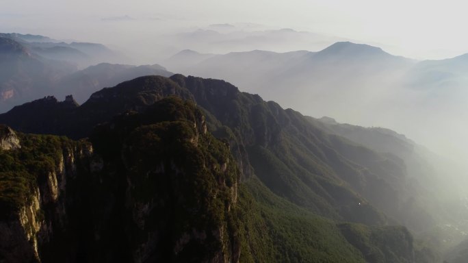 高空航拍太行山脉05