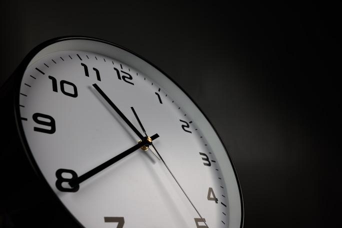 钟表秒针转动延时 时光流逝时间变换