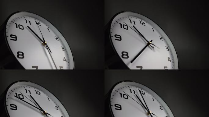 钟表秒针转动延时 时光流逝时间变换