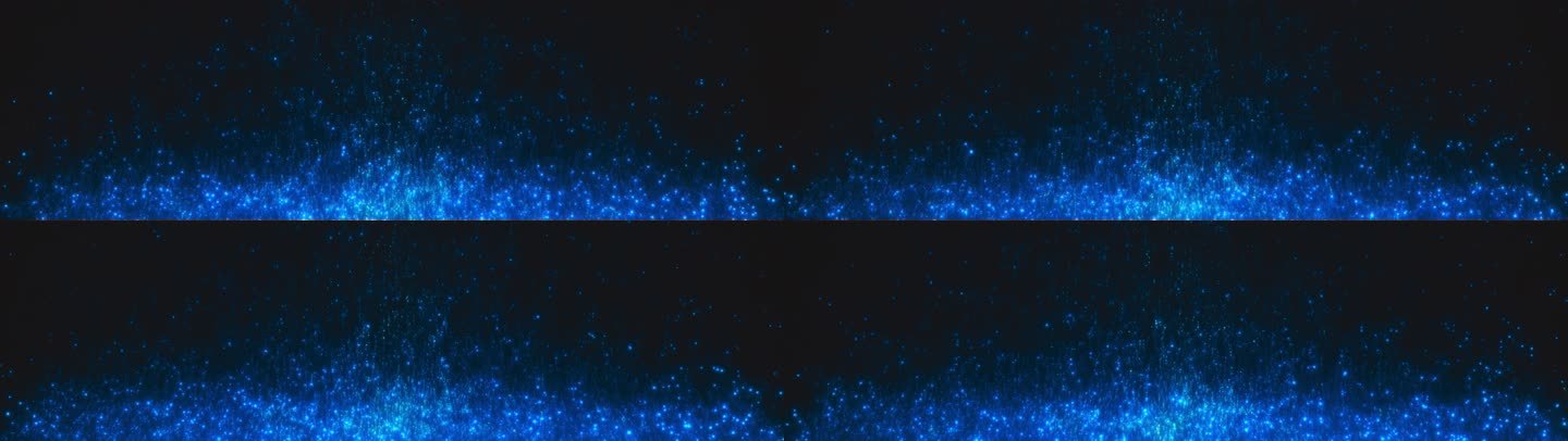 8K宽屏蓝色粒子上升背景