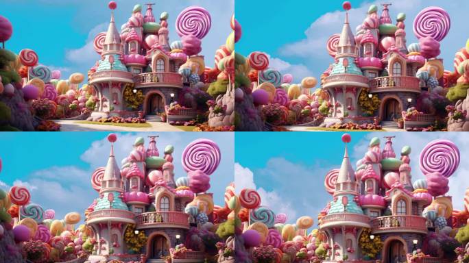 糖果城堡 童话背景