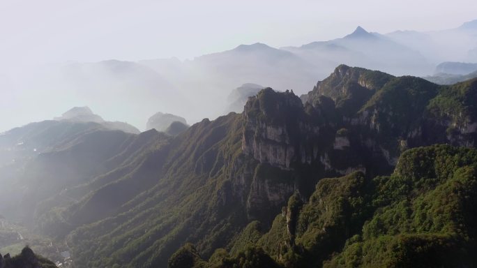 高空航拍太行山脉04