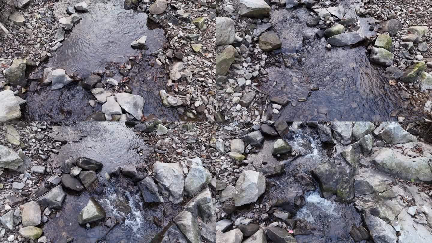清澈的山间溪水