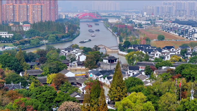 苏州京杭大运河 苏州寒山寺