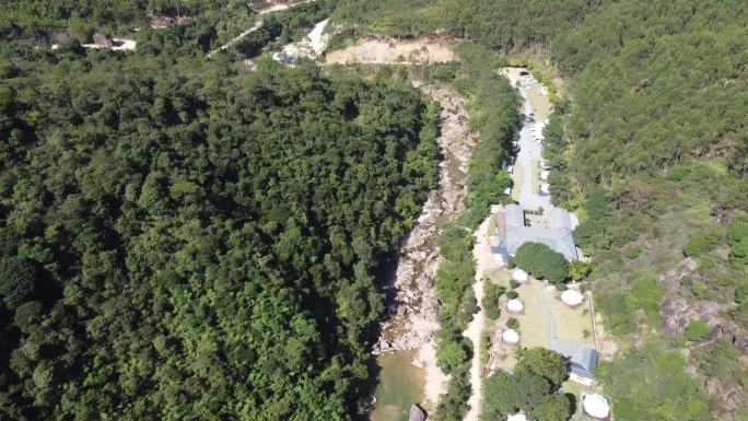 深圳惠州白盆珠水库溯溪露营