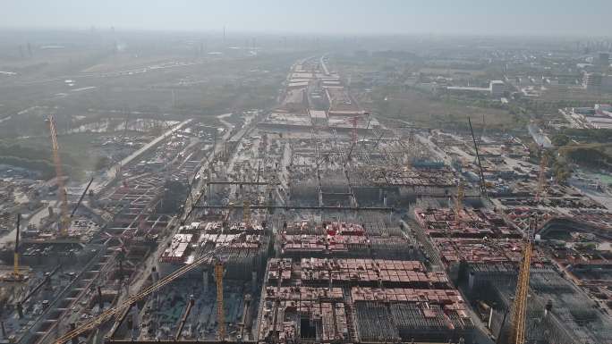 建设中的上海松江枢纽