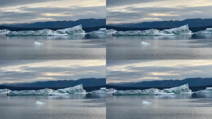 哈尔福德的冰山。Scoresbysund,格陵兰岛。