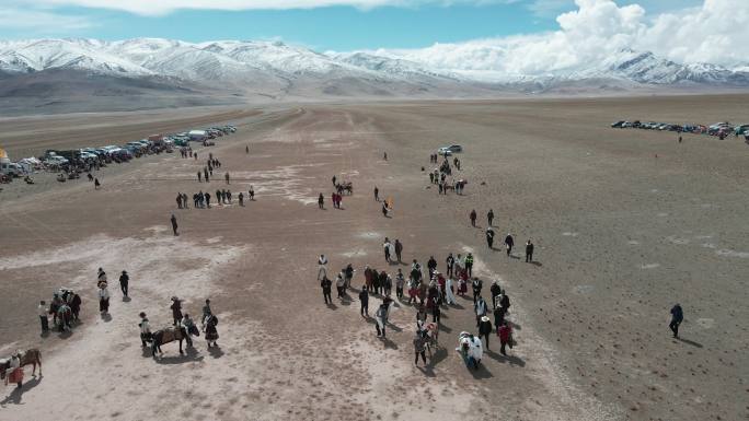 文布南村赛马活动 西藏那曲市尼玛县文布乡