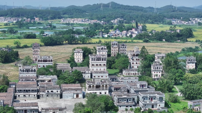 中国广东省江门市开平市塘口镇自力村碉楼群