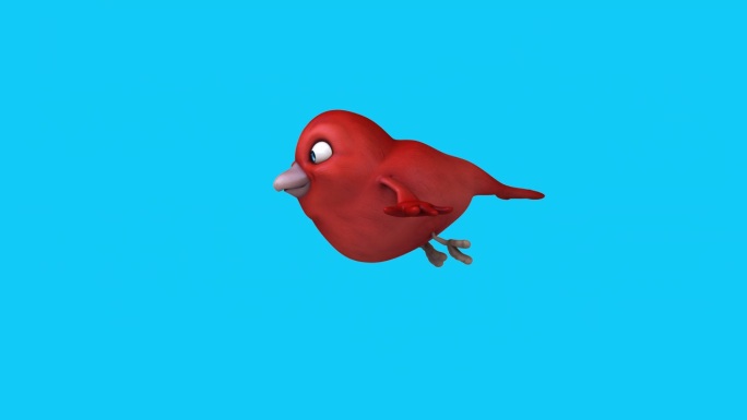 有趣的3D卡通鸟(含alpha通道)