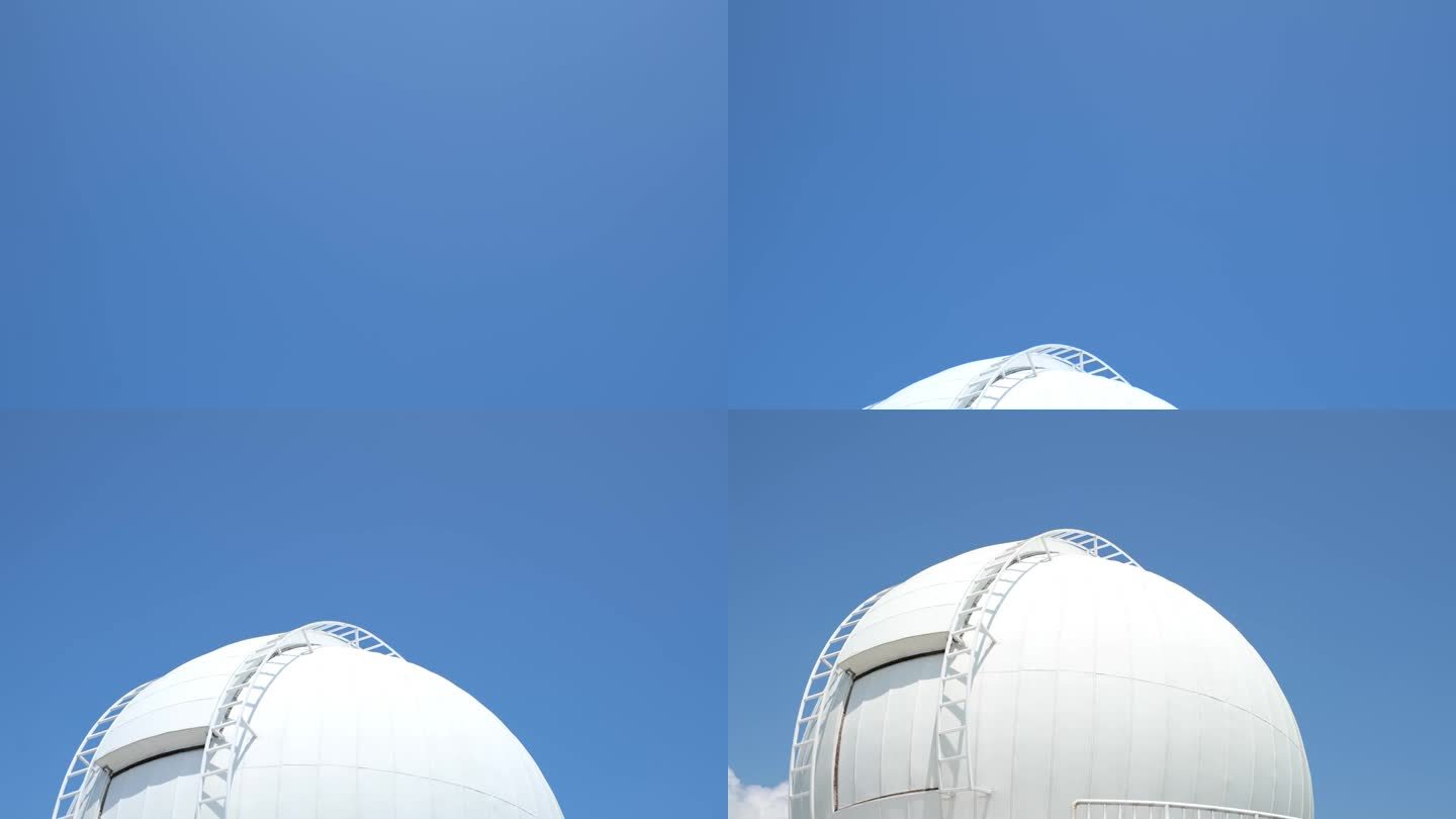 深圳天文台的圆顶向下倾斜