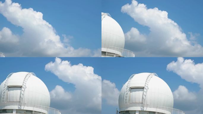 深圳天文台穹顶的倾斜视图