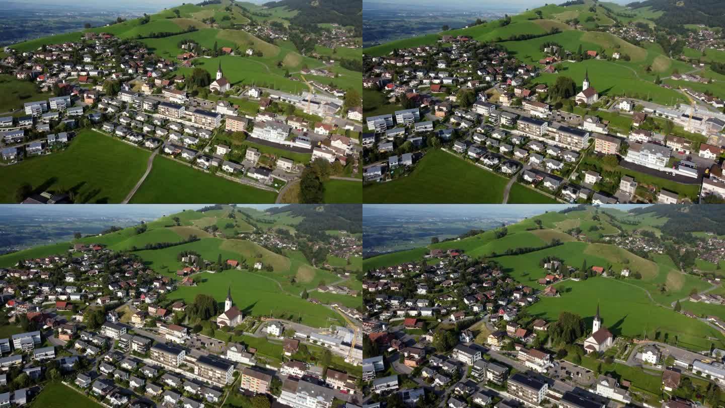 瑞士的施瓦岑贝格山村