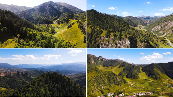 青山绿水山川山脉祖国大好河山