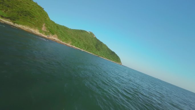 4K 深圳东西涌沙滩礁石海岸0026