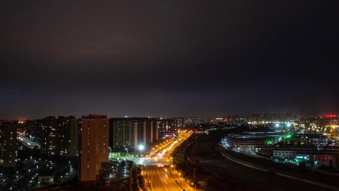 闪电夜景延时摄影