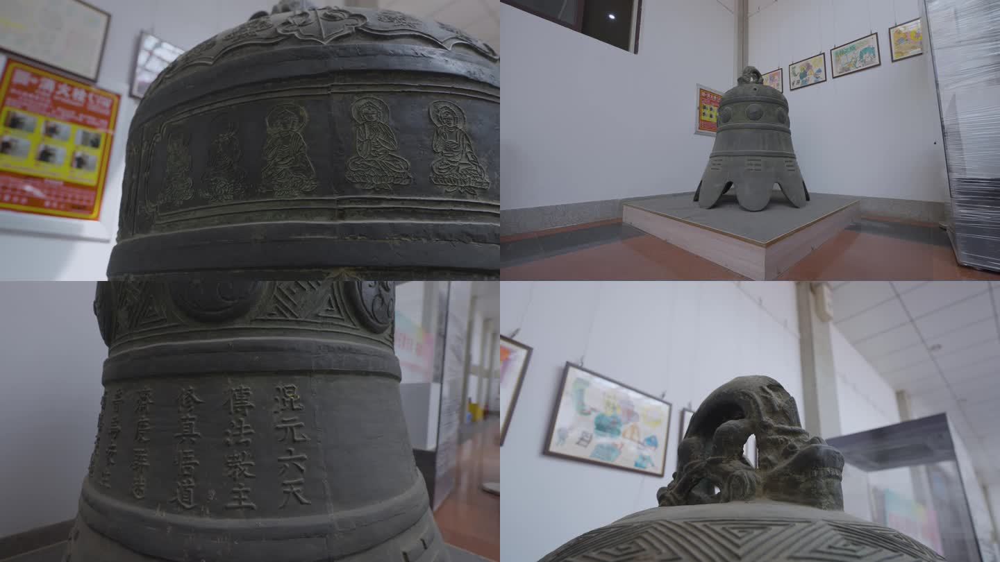 青州博物馆里面的青铜钟摆拍