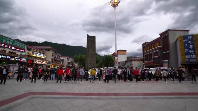西藏广场舞 西藏郭庄 藏族舞蹈 郭庄