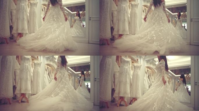 新娘/婚礼白色礼服胡一莎拍婚纱照