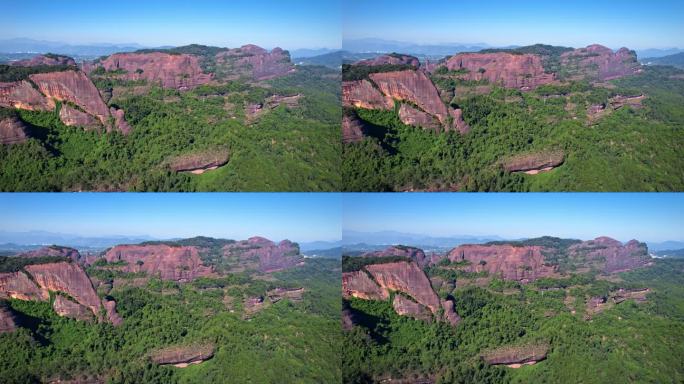 航拍韶关丹霞地貌丹霞山阳元峰长老峰景区