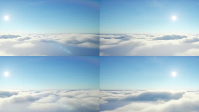 6K唯美大气写实云上穿梭