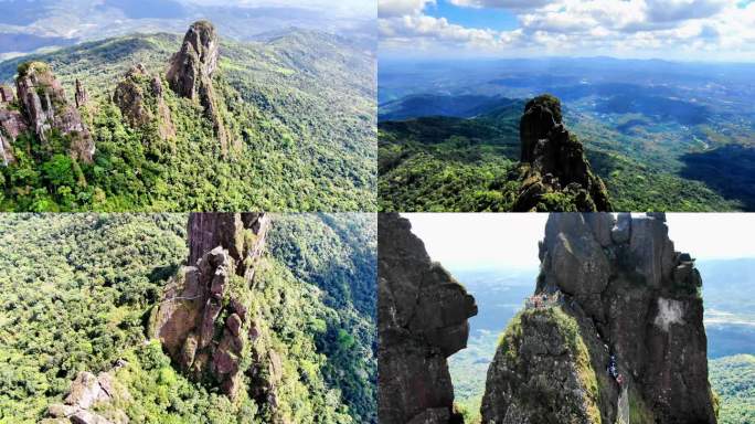 海南最美山峰七仙岭航拍