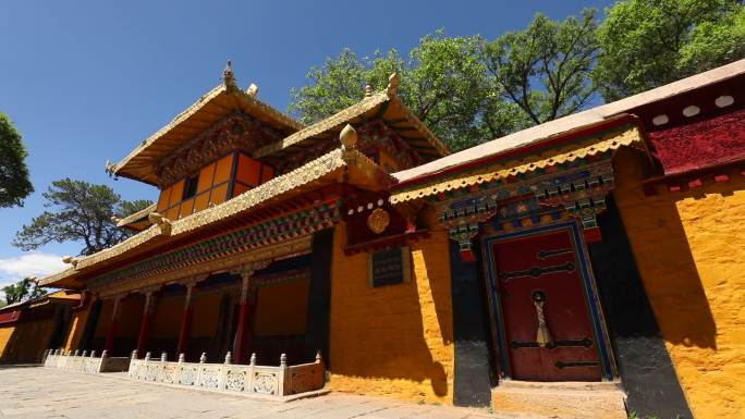 拉萨 罗布林卡 藏式建筑