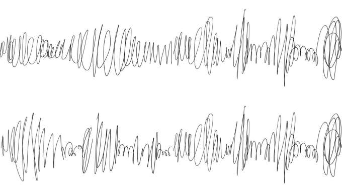 手绘声线动画超现实创意声线绘画音频混搭