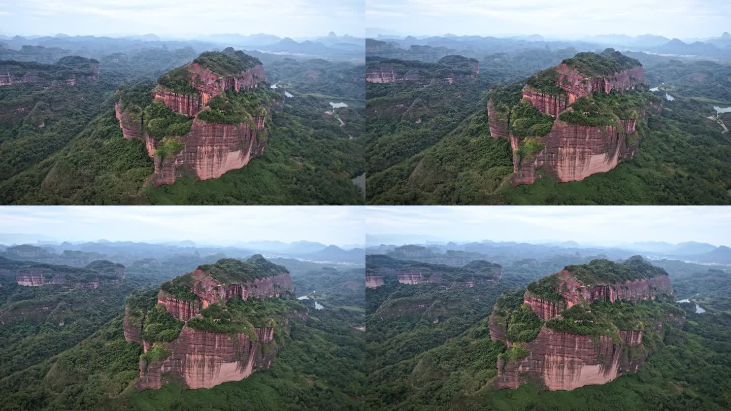 航拍韶关丹霞地貌丹霞山阳元峰长老峰景区