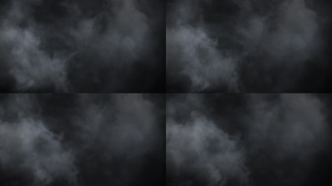 沉浸式迷人的魔术恐怖表演幽灵万圣节烟雾云视觉特效插入元素在4k慢动作。分层视觉特效雾。4K慢动作大气