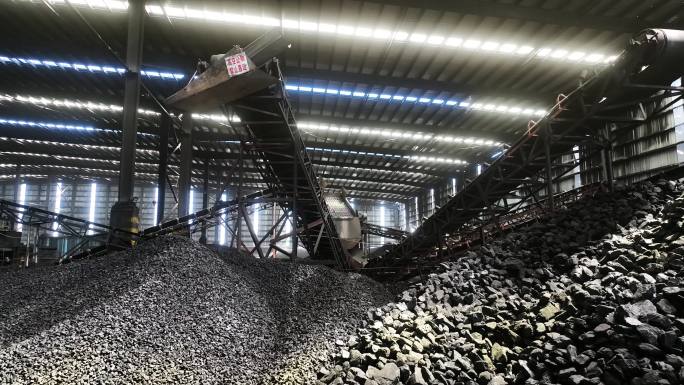 煤炭筛选 煤炭 煤棚视频