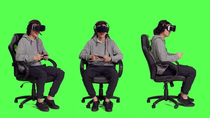 使用虚拟现实眼镜的视频游戏
