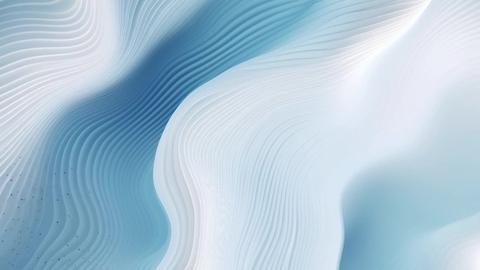4k抽象背景蓝色波浪流动背景艺术