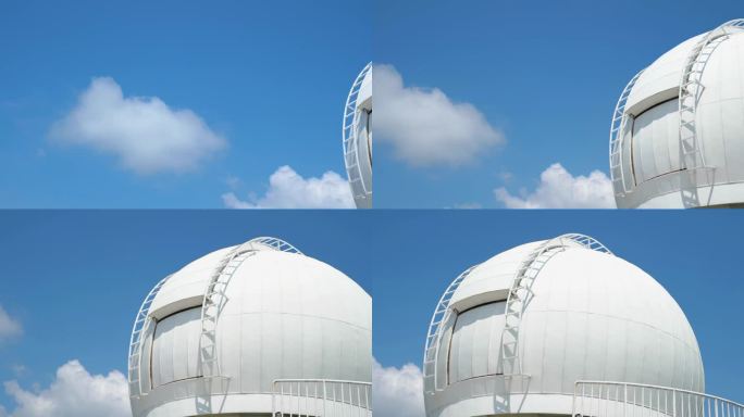 深圳天文台穹顶的倾斜视图