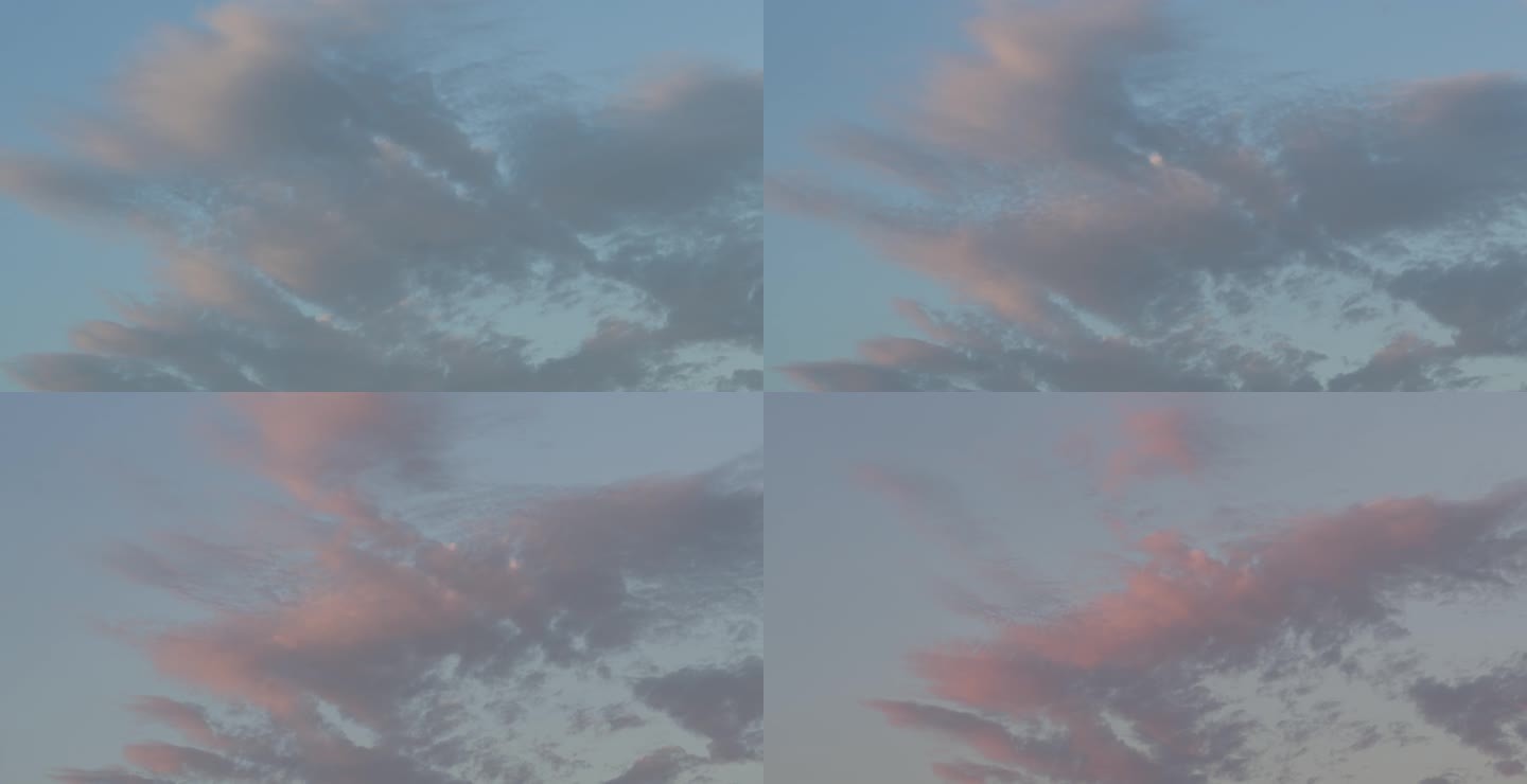 延时摄影夕阳晚霞落日天空流动的云彩