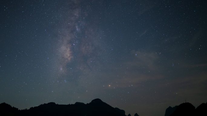 广西 桂林 阳朔 相公山 银河 4k